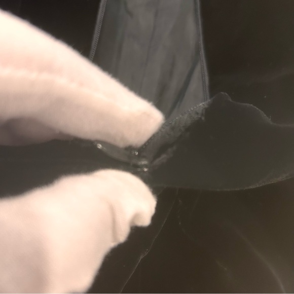 Nina ricci Vintage black long maxi dress size 4/6 velvet dress whimsigoth moody - Picture 16 of 16